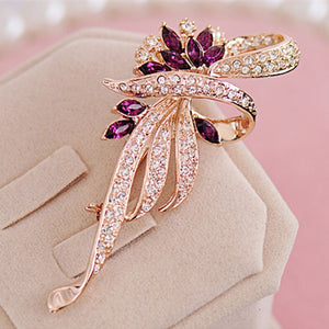 2019 Hot Sale Elegant Woman Brooches Retro Fashion Crystal Brooches Pins Fashion Jewelry Clothes Accessories Wholesale Sales