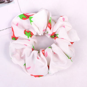 Korean Women Hearwear Girls Hair Tie Striped Lady Scrunchies Ponytail Hair Female Holder Rope Pineapple Print Hair Accessories