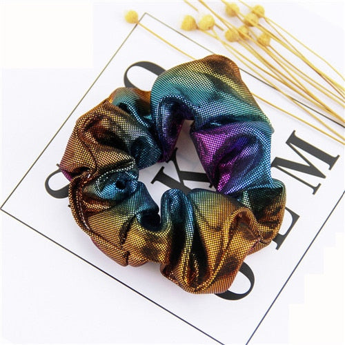 Korean Women Hearwear Girls Hair Tie Striped Lady Scrunchies Ponytail Hair Female Holder Rope Pineapple Print Hair Accessories