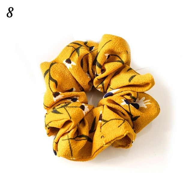 Korean Women Hearwear Girls Hair Tie Striped Lady Scrunchies Ponytail Hair Female Holder Rope Pineapple Print Hair Accessories