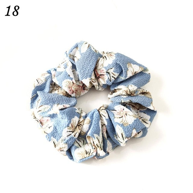 Korean Women Hearwear Girls Hair Tie Striped Lady Scrunchies Ponytail Hair Female Holder Rope Pineapple Print Hair Accessories