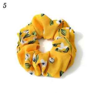 Korean Women Hearwear Girls Hair Tie Striped Lady Scrunchies Ponytail Hair Female Holder Rope Pineapple Print Hair Accessories