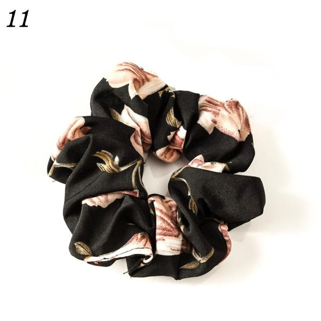 Korean Women Hearwear Girls Hair Tie Striped Lady Scrunchies Ponytail Hair Female Holder Rope Pineapple Print Hair Accessories