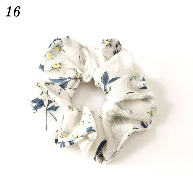 Korean Women Hearwear Girls Hair Tie Striped Lady Scrunchies Ponytail Hair Female Holder Rope Pineapple Print Hair Accessories