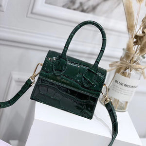 Mini Small Square bag 2019 Fashion New Quality PU Leather Women's Handbag Crocodile pattern Chain Shoulder Messenger Bags