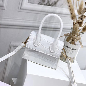 Mini Small Square bag 2019 Fashion New Quality PU Leather Women's Handbag Crocodile pattern Chain Shoulder Messenger Bags