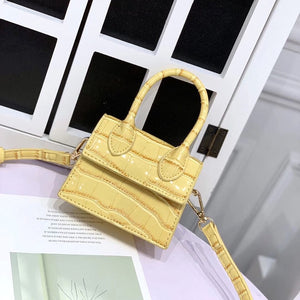 Mini Small Square bag 2019 Fashion New Quality PU Leather Women's Handbag Crocodile pattern Chain Shoulder Messenger Bags