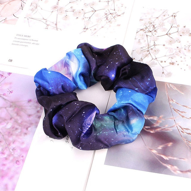 Korean Women Hearwear Girls Hair Tie Striped Lady Scrunchies Ponytail Hair Female Holder Rope Pineapple Print Hair Accessories