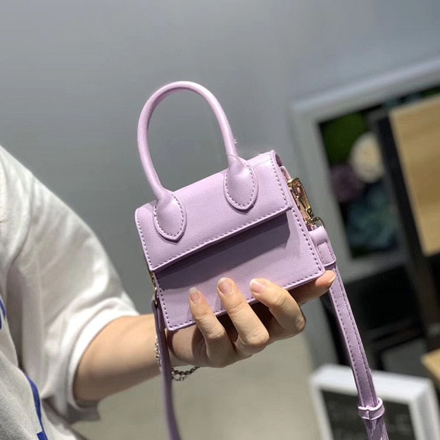 Mini Small Square bag 2019 Fashion New Quality PU Leather Women's Handbag Crocodile pattern Chain Shoulder Messenger Bags