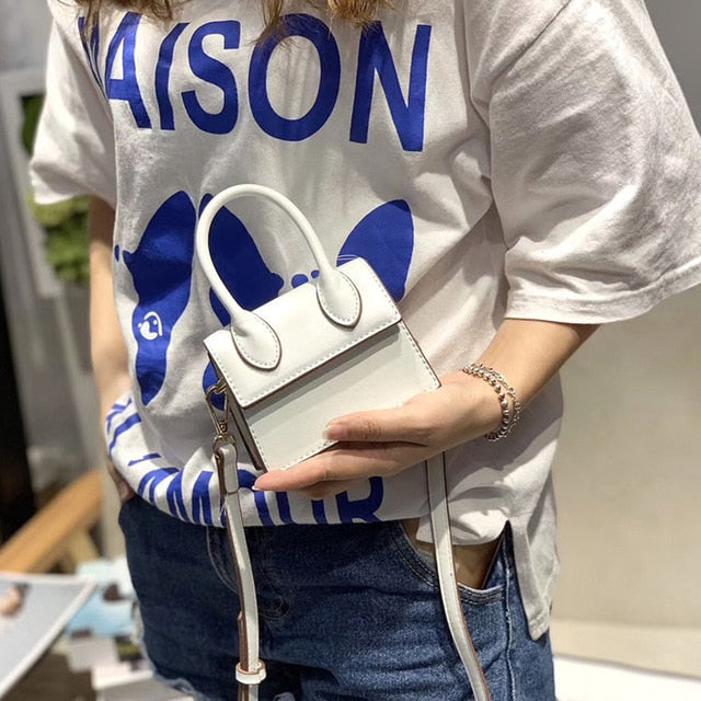 Mini Small Square bag 2019 Fashion New Quality PU Leather Women's Handbag Crocodile pattern Chain Shoulder Messenger Bags