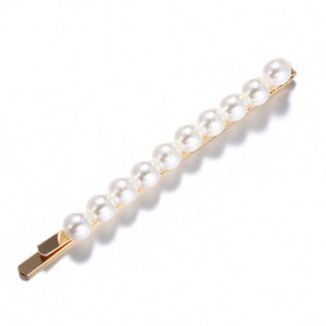 2019 New Fashion Pearl Hair Clip for Women Elegant Korean Design Snap Barrette Stick Hairpin Hair Styling Accessories Hair Pins