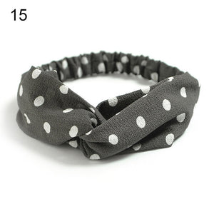 Fashion Bohemian Hairbands Print Headbands for Women Girls Retro Cross Knot Turban Bandanas Ladies Headwear Hair Accessories