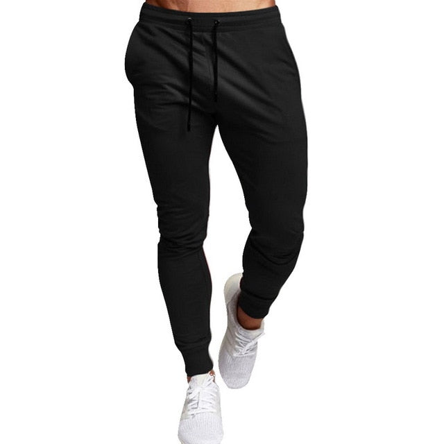 Mens Joggers Casual Pants Fitness Men Sportswear Tracksuit Bottoms Skinny  Sweatpants Trousers Black Gyms Jogger Track Pants
