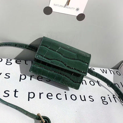 Mini Small Square bag 2019 Fashion New Quality PU Leather Women's Handbag Crocodile pattern Chain Shoulder Messenger Bags