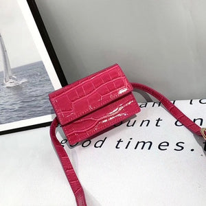 Mini Small Square bag 2019 Fashion New Quality PU Leather Women's Handbag Crocodile pattern Chain Shoulder Messenger Bags