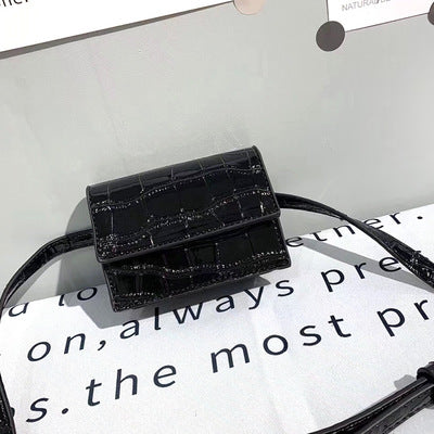 Mini Small Square bag 2019 Fashion New Quality PU Leather Women's Handbag Crocodile pattern Chain Shoulder Messenger Bags