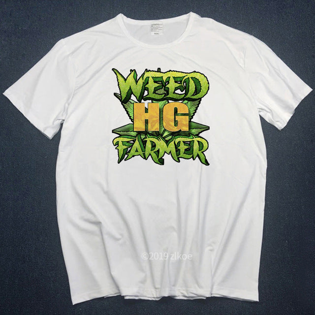 2019 Men tshirts Print Weed 420 it's Time Fashion T-shirt Short Sleeve O-Neck Summer Unisex Casual Fashion White T shirts hiphop