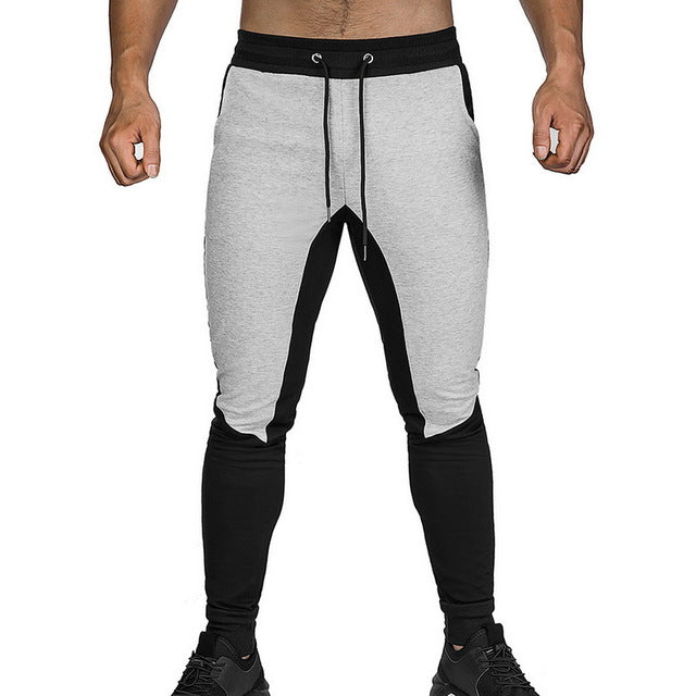 Mens Joggers zipper Casual Pants Fitness Sportswear Tracksuit Bottoms Skinny Sweatpants Trousers Black Gyms Jogger Track Pants