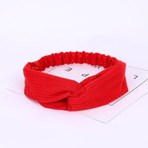 Women Summer Autumn Suede Headband Vintage Cross Knot Elastic Hair Bands Soft Solid Girls Hairband Hair Accessories