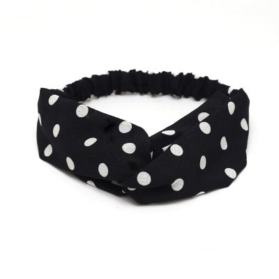 Women Summer Autumn Suede Headband Vintage Cross Knot Elastic Hair Bands Soft Solid Girls Hairband Hair Accessories