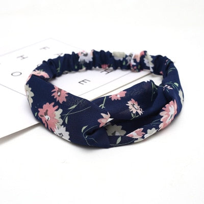 Women Summer Autumn Suede Headband Vintage Cross Knot Elastic Hair Bands Soft Solid Girls Hairband Hair Accessories