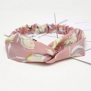 Women Summer Autumn Suede Headband Vintage Cross Knot Elastic Hair Bands Soft Solid Girls Hairband Hair Accessories