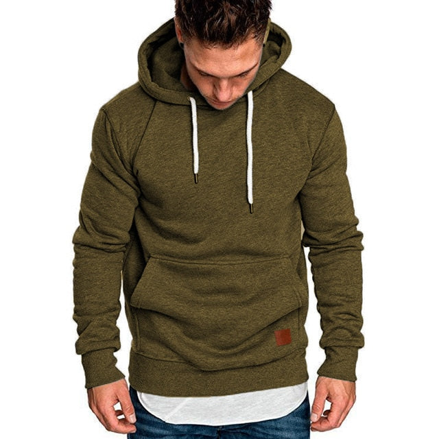 Meihuida Autumn Men Casual  Solid Zip Up Warm Pocket Cotton Breathablity Hoodie Hoodies Sweatshirt Jacket Coat Top Tops