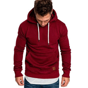 Meihuida Autumn Men Casual  Solid Zip Up Warm Pocket Cotton Breathablity Hoodie Hoodies Sweatshirt Jacket Coat Top Tops